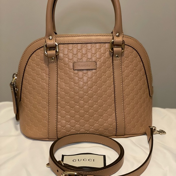 Gently used Gucci Microguccissima mini dome bag in Beige - Picture 4 of 15